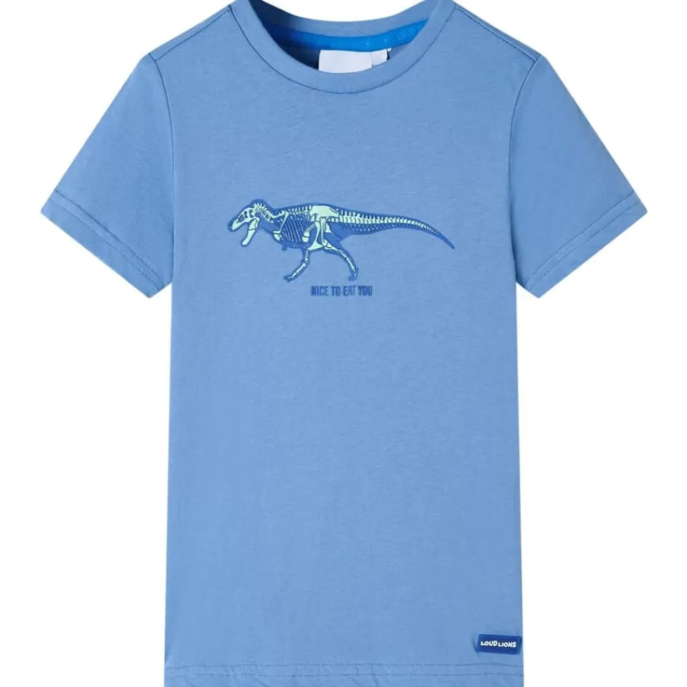Vêtements & Accessoires-vidaXL T-shirt pour enfants moyen 104 Bleu