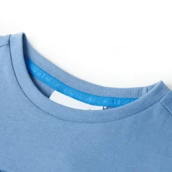 Vêtements & Accessoires-vidaXL T-shirt pour enfants moyen 104 Bleu