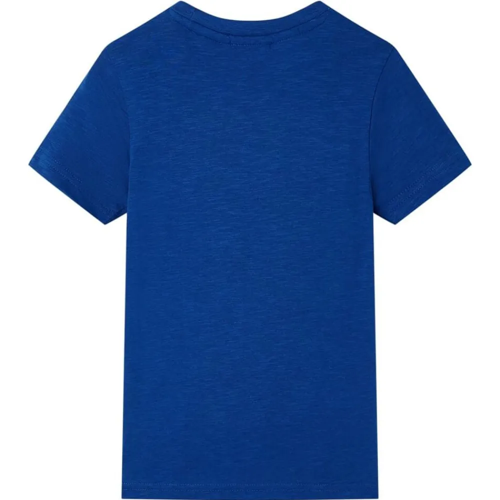 Vêtements & Accessoires-vidaXL T-shirt pour enfants foncé 128 Bleu