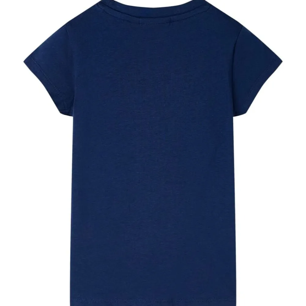 vidaXL T-shirt pour enfants marine 116