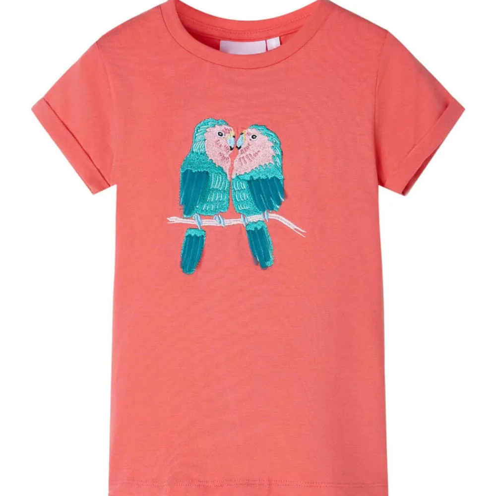 Vêtements & Accessoires-vidaXL T-shirt pour enfants 104 Corail