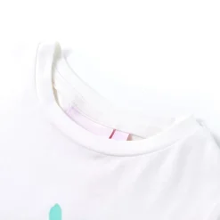 vidaXL T-shirt pour enfants écru 116