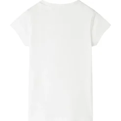Vêtements & Accessoires-vidaXL T-shirt pour enfants écru 140 &Eacute;cru
