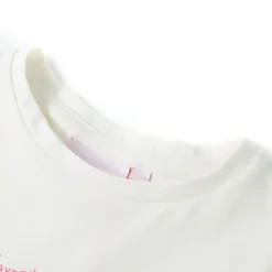 Vêtements & Accessoires-vidaXL T-shirt pour enfants écru 140 &Eacute;cru