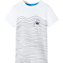 Vêtements & Accessoires-vidaXL T-shirt pour enfants écru 104 &Eacute;cru