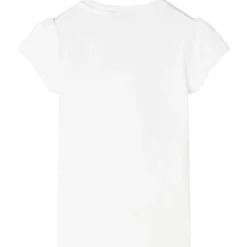 vidaXL T-shirt pour enfants écru 140