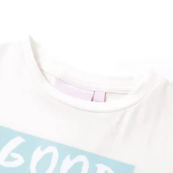 vidaXL T-shirt pour enfants écru 140
