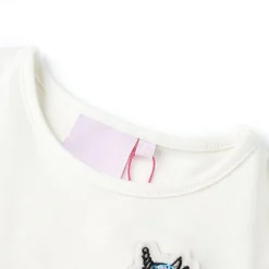 vidaXL T-shirt pour enfants écru 140