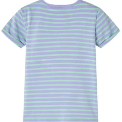 Vêtements & Accessoires-vidaXL T-shirt pour enfants design à rayures vif 116 Menthe
