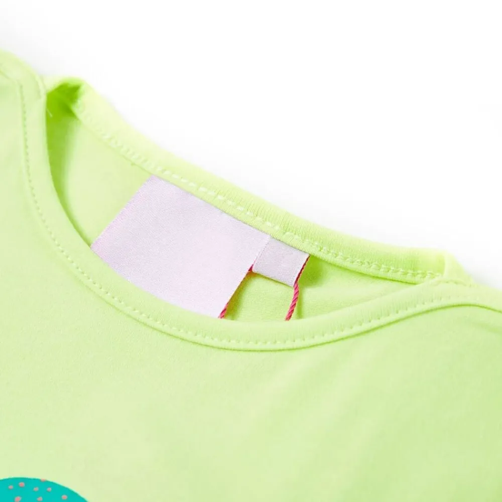 vidaXL T-shirt pour enfants fluo 116