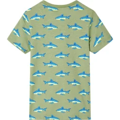 Vêtements & Accessoires-vidaXL T-shirt pour enfants clair 104 Kaki