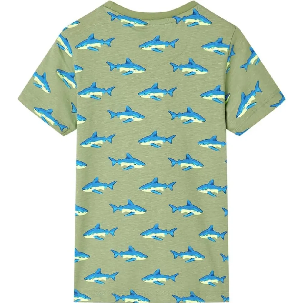 Vêtements & Accessoires-vidaXL T-shirt pour enfants clair 104 Kaki