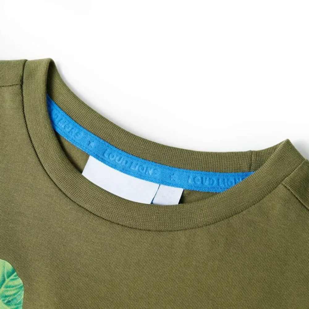 Vêtements & Accessoires-vidaXL T-shirt pour enfants 104 Kaki