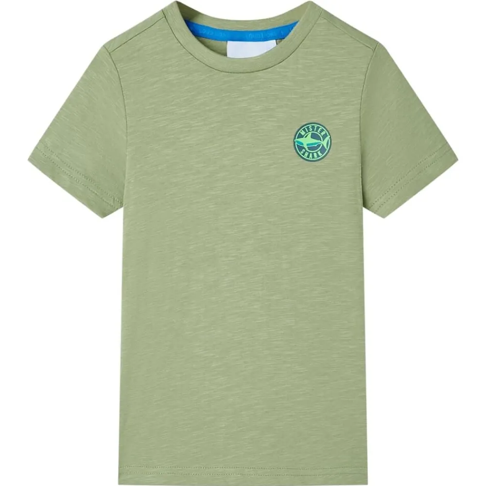 Vêtements & Accessoires-vidaXL T-shirt pour enfants clair 116 Kaki