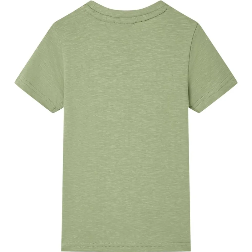 Vêtements & Accessoires-vidaXL T-shirt pour enfants clair 116 Kaki