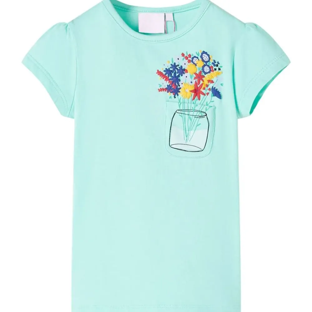 vidaXL T-shirt pour enfants claire 128