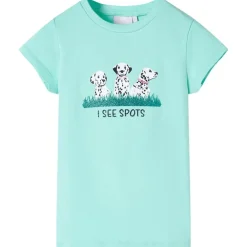Vêtements & Accessoires-vidaXL T-shirt pour enfants claire 116 Menthe