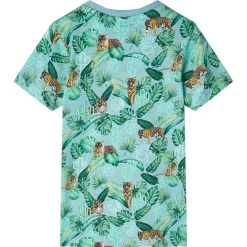 vidaXL T-shirt pour enfants mélange vert clair 128