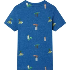 Vêtements & Accessoires-vidaXL T-shirt pour enfants mélange de 104 Bleu foncé
