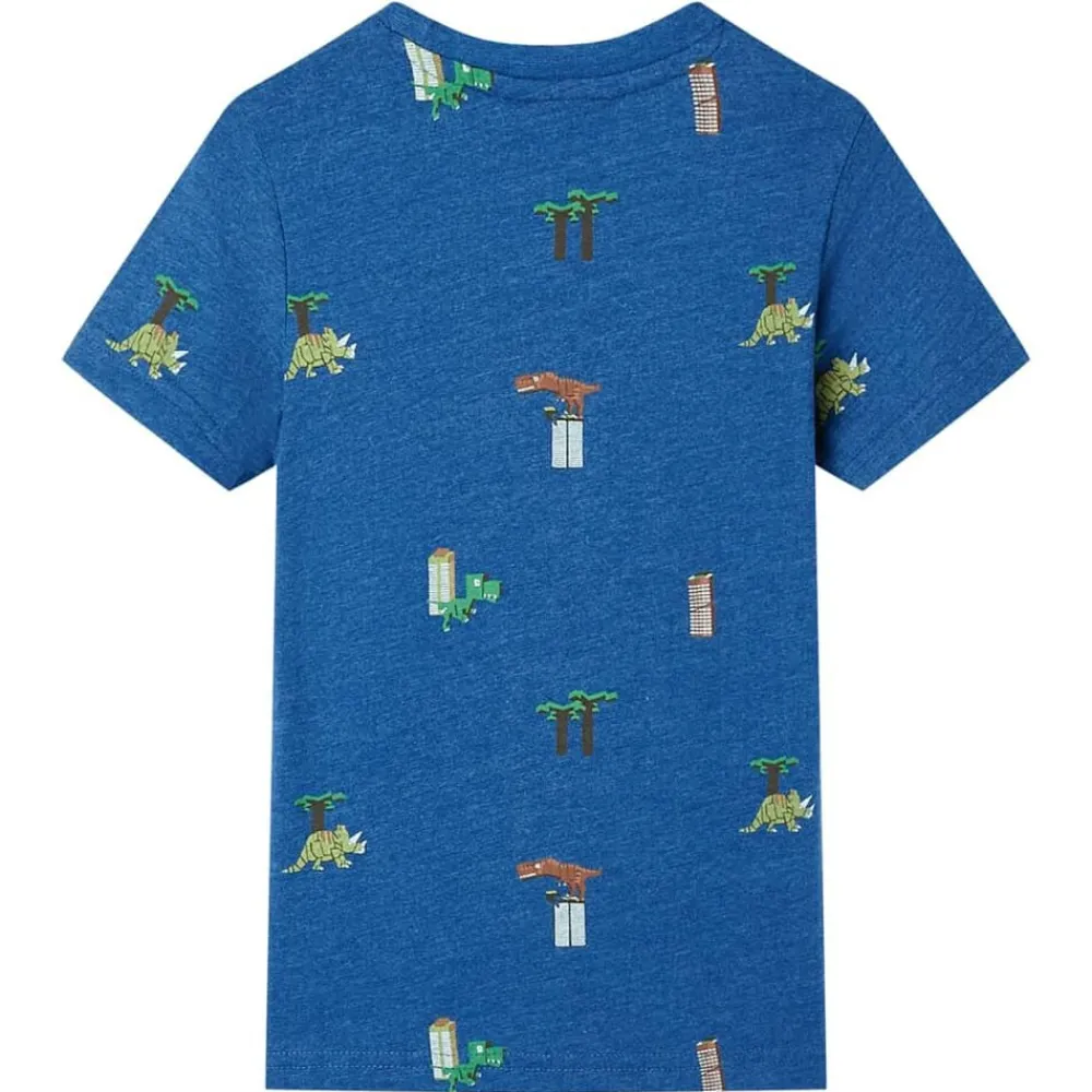 Vêtements & Accessoires-vidaXL T-shirt pour enfants mélange de 104 Bleu foncé