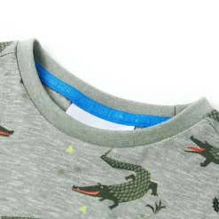 vidaXL T-shirt pour enfants mélange kaki clair 104