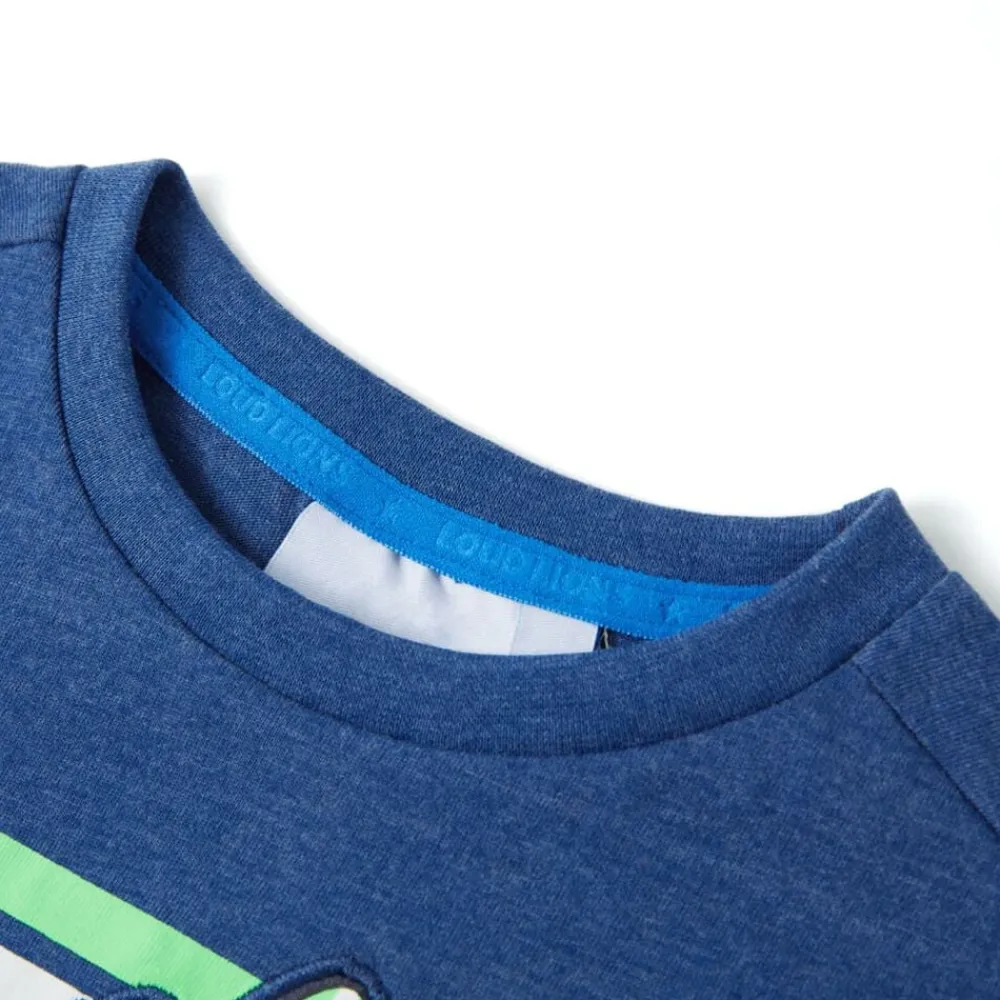 Vêtements & Accessoires-vidaXL T-shirt pour enfants mélange de bleu foncé 128