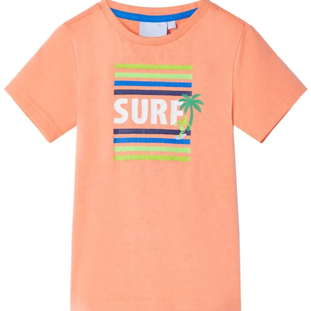 Vêtements & Accessoires-vidaXL T-shirt pour enfants néon 128 Orange