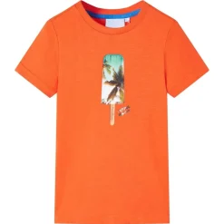 vidaXL T-shirt pour enfants foncé 128