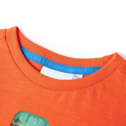 vidaXL T-shirt pour enfants foncé 128