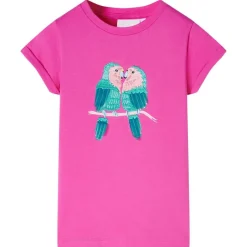 vidaXL T-shirt pour enfants foncé 104