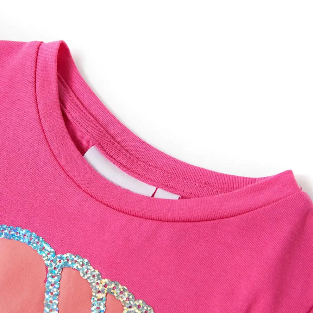 vidaXL T-shirt pour enfants foncé 116
