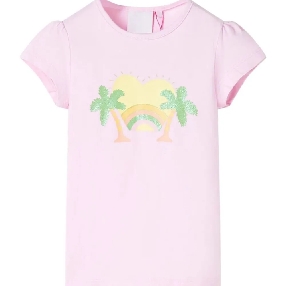 vidaXL T-shirt pour enfants clair 116