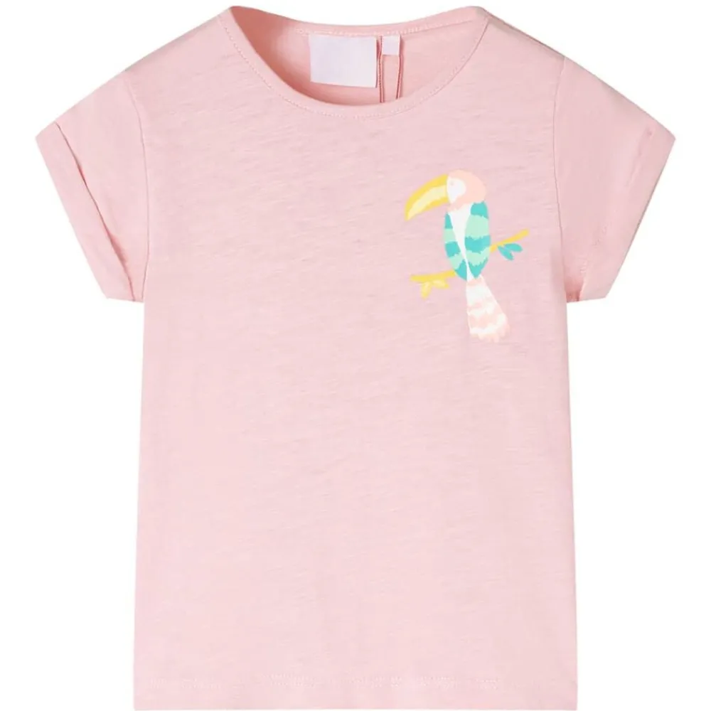 vidaXL T-shirt pour enfants rose clair 116