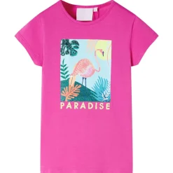 Vêtements & Accessoires-vidaXL T-shirt pour enfants foncé 104 Rose