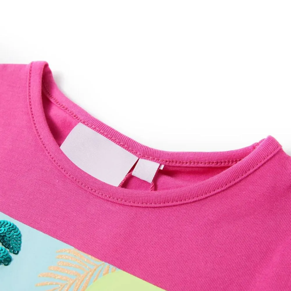 Vêtements & Accessoires-vidaXL T-shirt pour enfants foncé 104 Rose