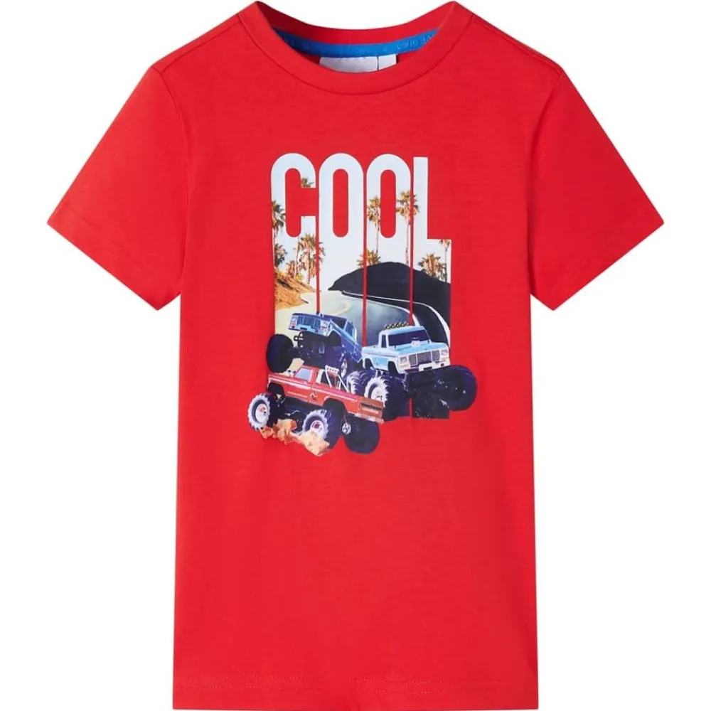 Vêtements & Accessoires-vidaXL T-shirt pour enfants 104 Rouge