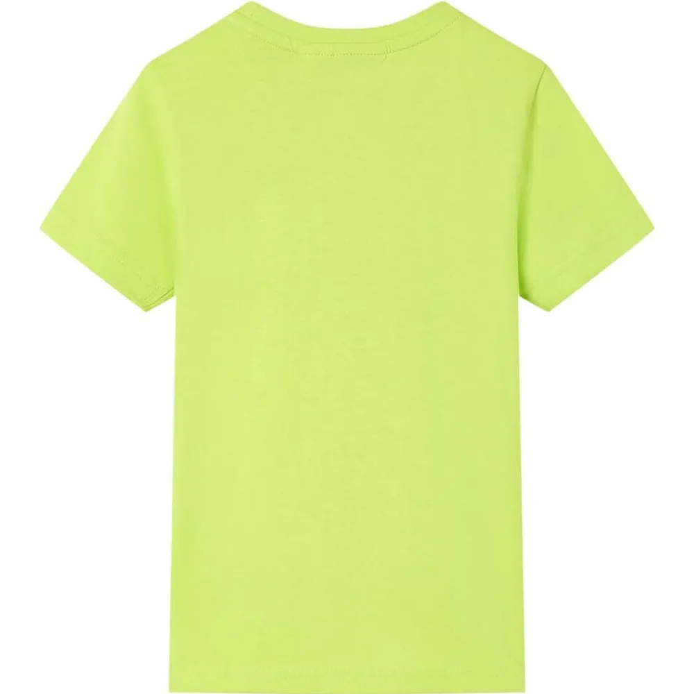 Vêtements & Accessoires-vidaXL T-shirt pour enfants vert citron 116 Citron vert