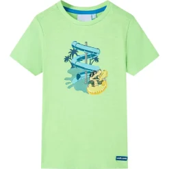 Vêtements & Accessoires-vidaXL T-shirt pour enfants fluo 116 Vert