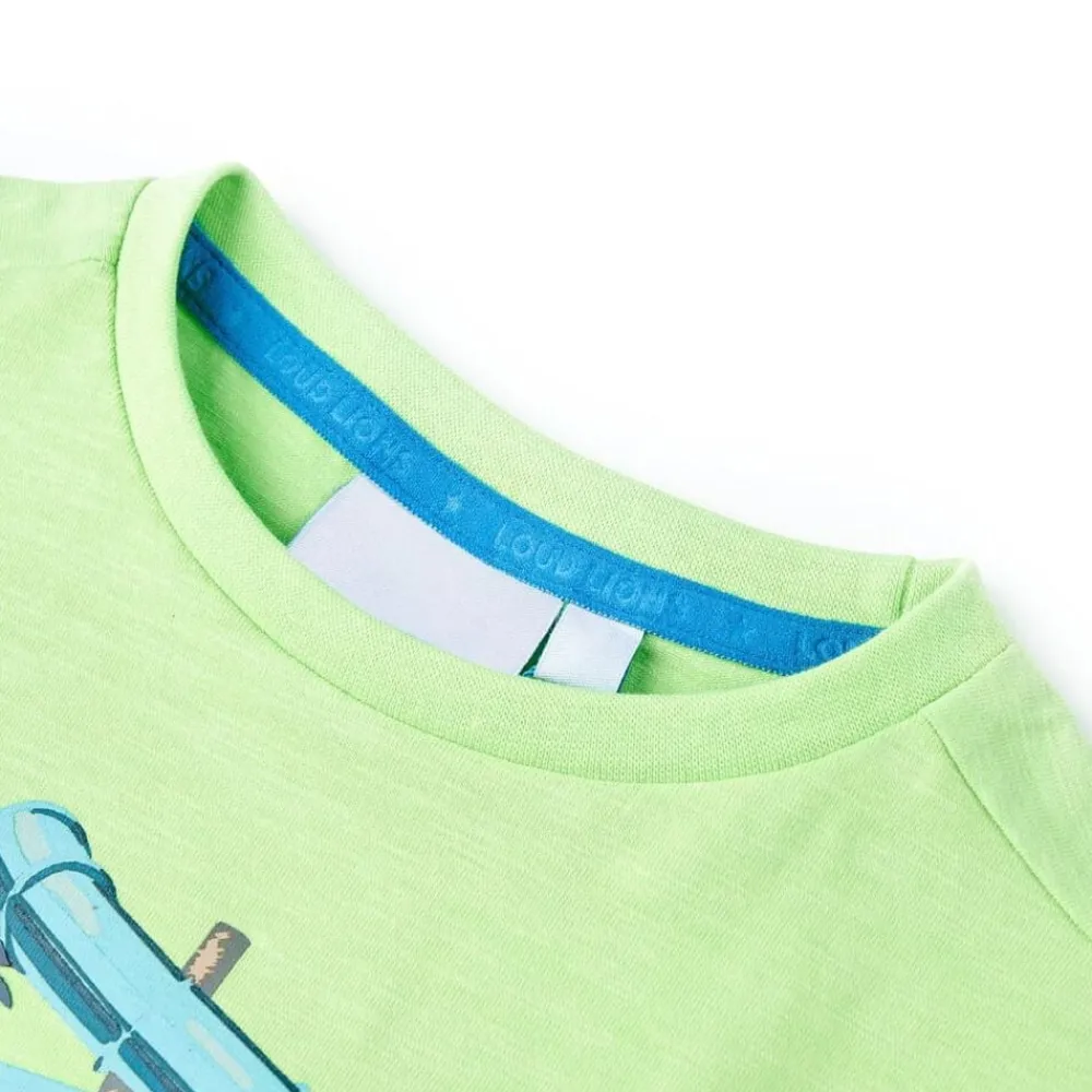 Vêtements & Accessoires-vidaXL T-shirt pour enfants fluo 116 Vert