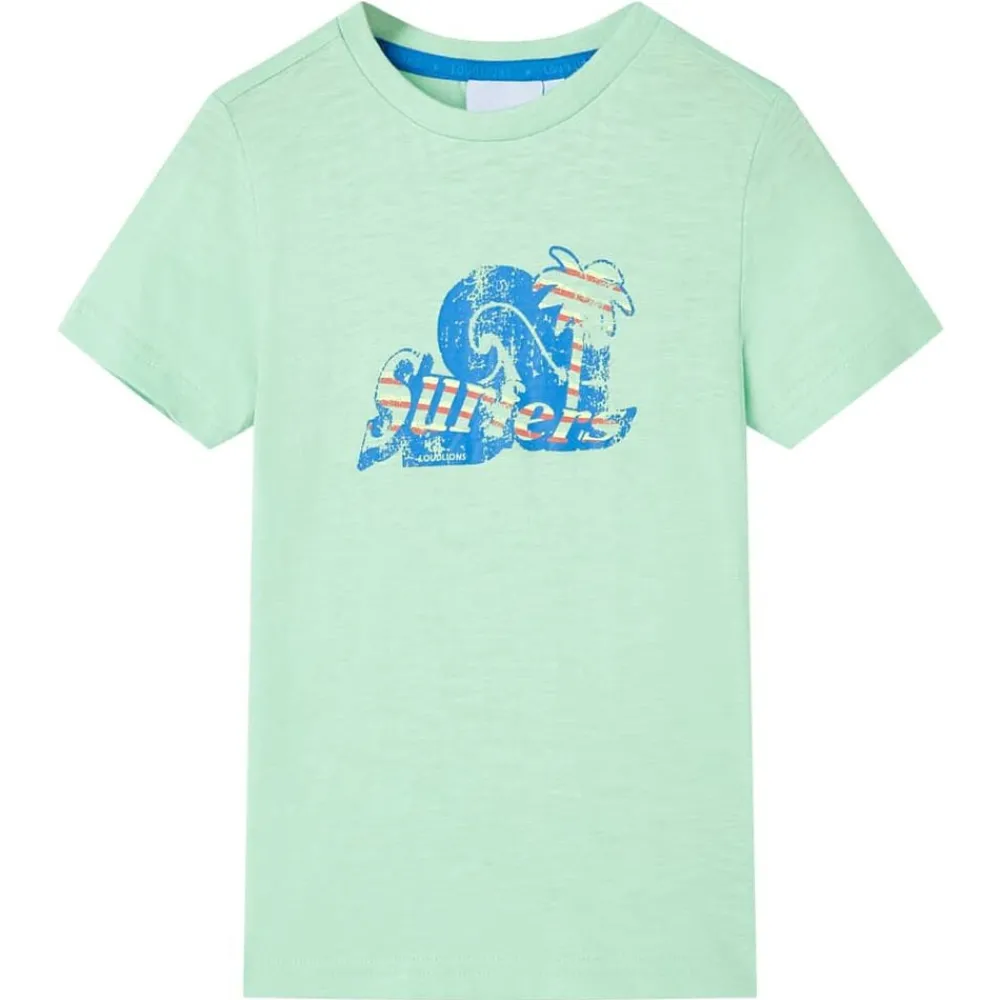 Vêtements & Accessoires-vidaXL T-shirt pour enfants vert clair 128