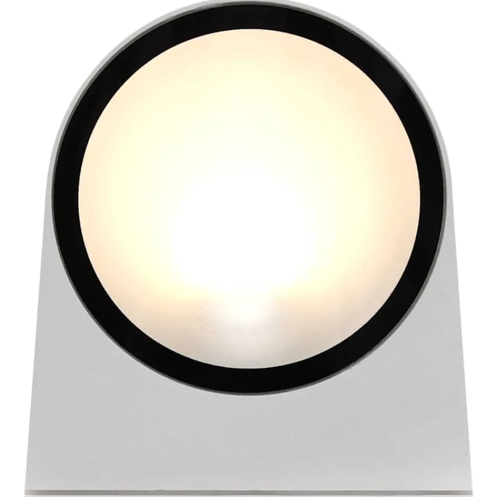 Luminaires-vidaXL 2 pcs Appliques murales d'extérieur 1 W Blanc Rond