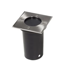 Luminaires-vidaXL 12 pcs Lampes encastrables au sol d'extérieur Carré