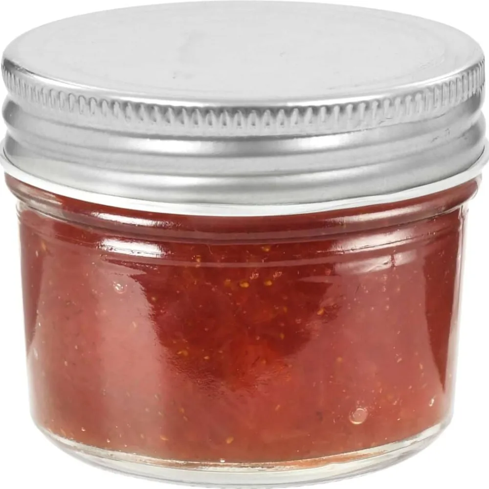 Arts De La Table & Arts Culinaires-vidaXL 24 pcs Pots à confiture avec couvercles és Verre 110 ml Argent