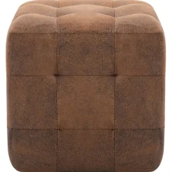 vidaXL 2 pcs Poufs 30 x 30 x 30 cm Similicuir daim