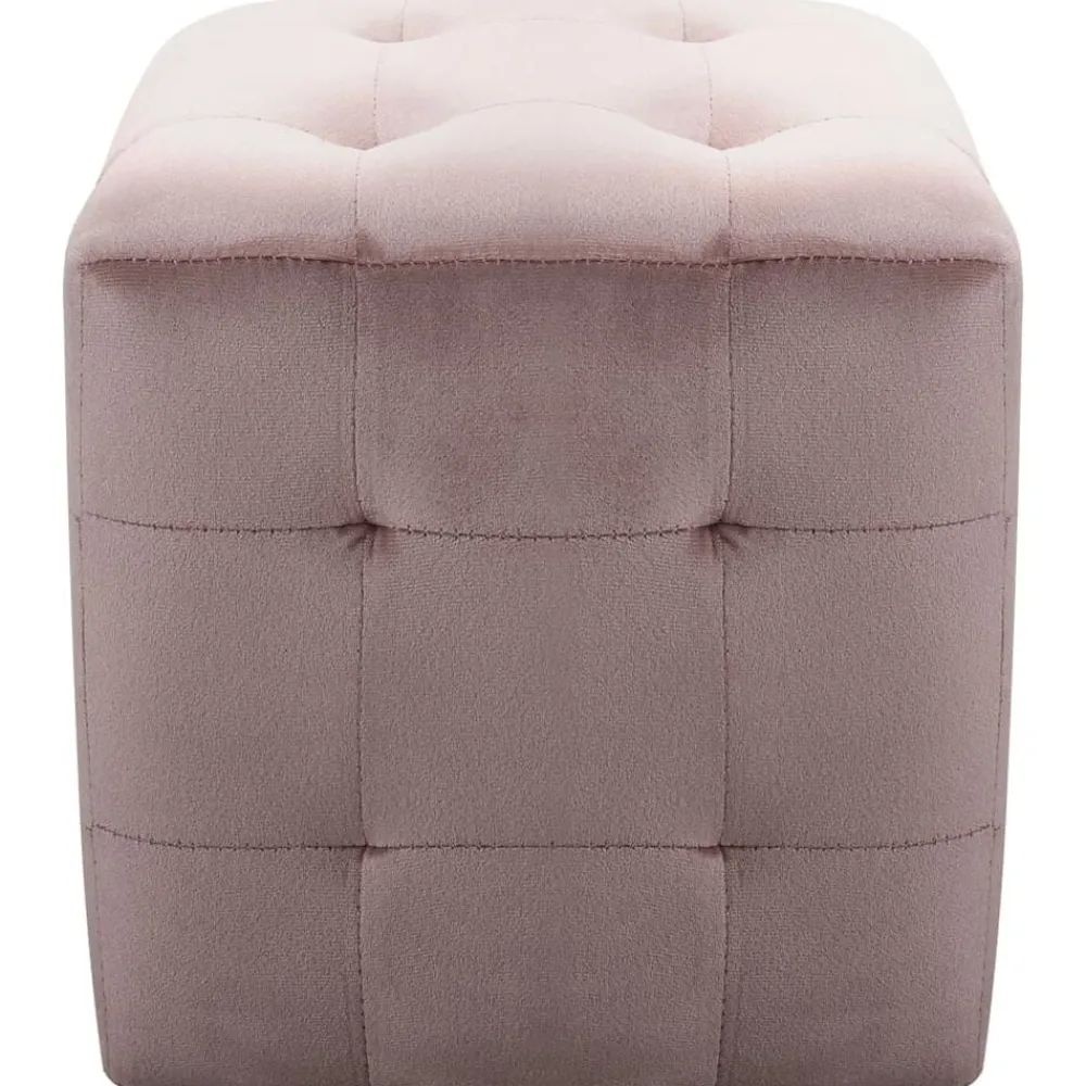 vidaXL 2 pcs Poufs 30 x 30 x 30 cm Tissu velours