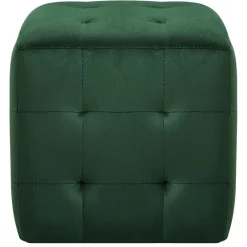 vidaXL 2 pcs Poufs 30 x 30 x 30 cm Tissu velours