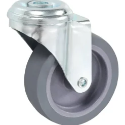 Manutention De Matériaux-vidaXL 4 pcs Roulettes pivotantes à trou de boulon 75 mm