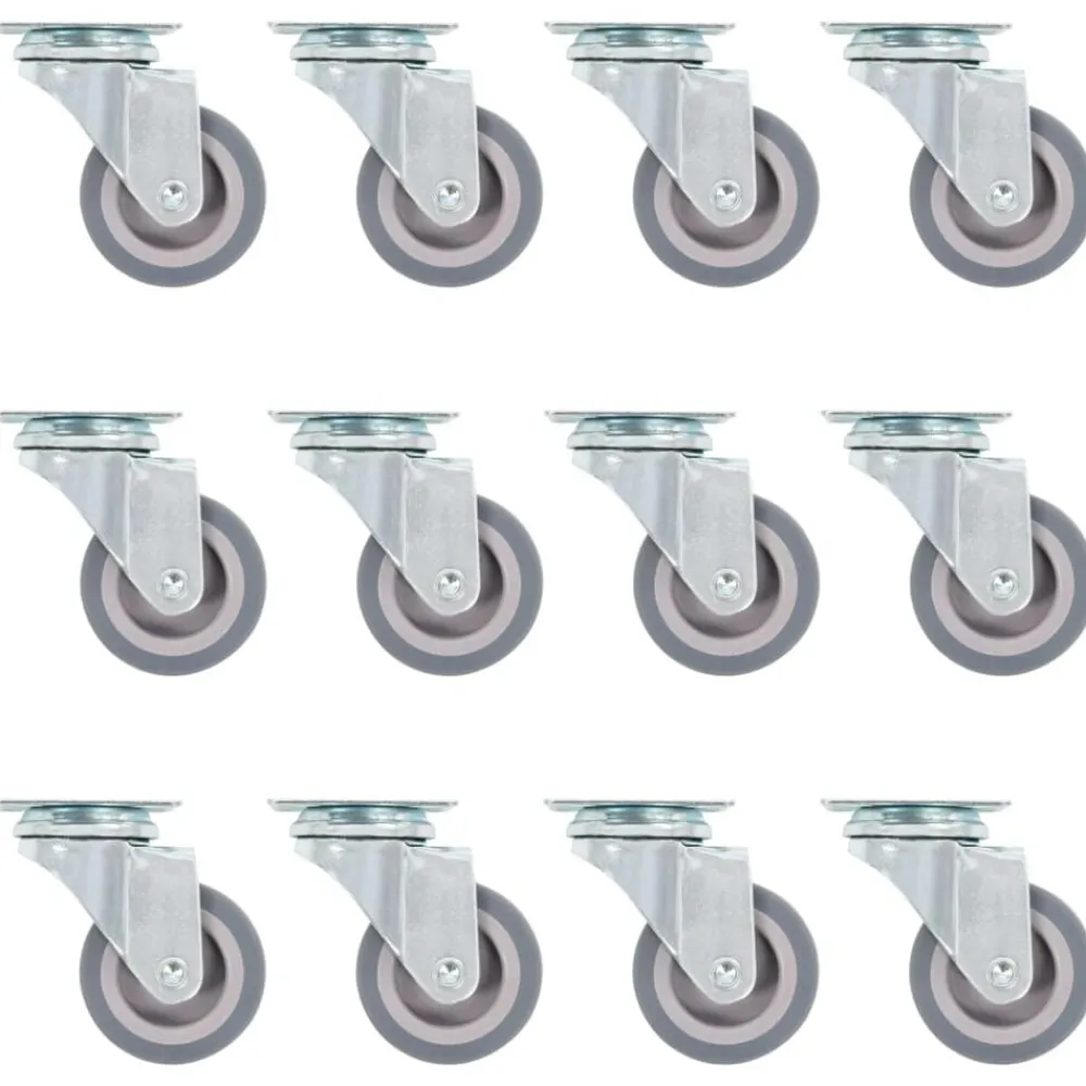 vidaXL 12 pcs Roulettes pivotantes 50 mm