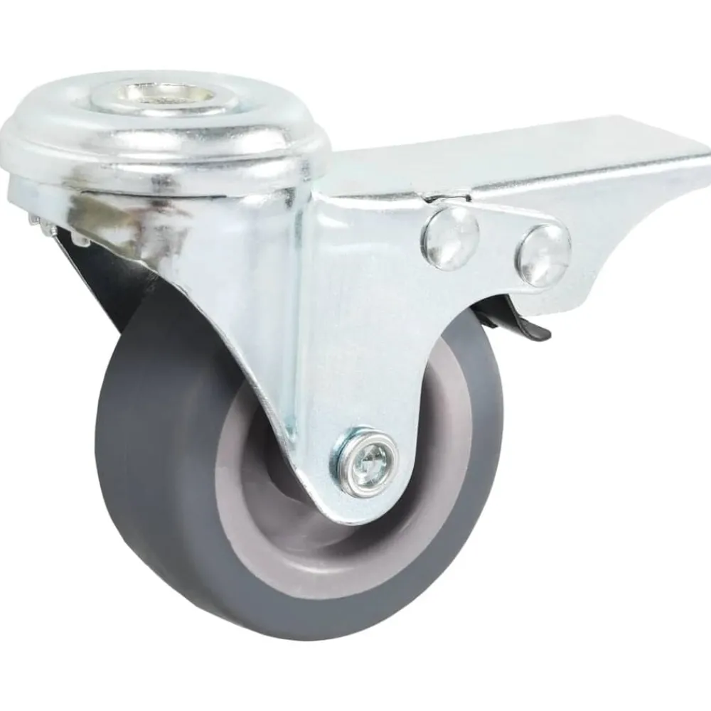 Manutention De Matériaux-vidaXL 4 pcs Roulettes pivotantes à trou de boulon 50 mm
