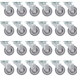 Manutention De Matériaux-vidaXL 24 pcs Roulettes pivotantes 50 mm